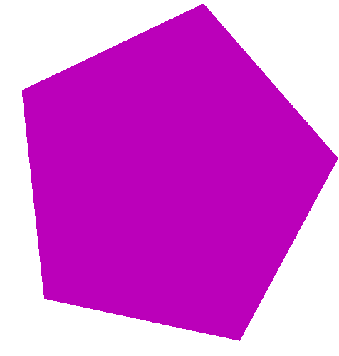 My spinning pentagon program