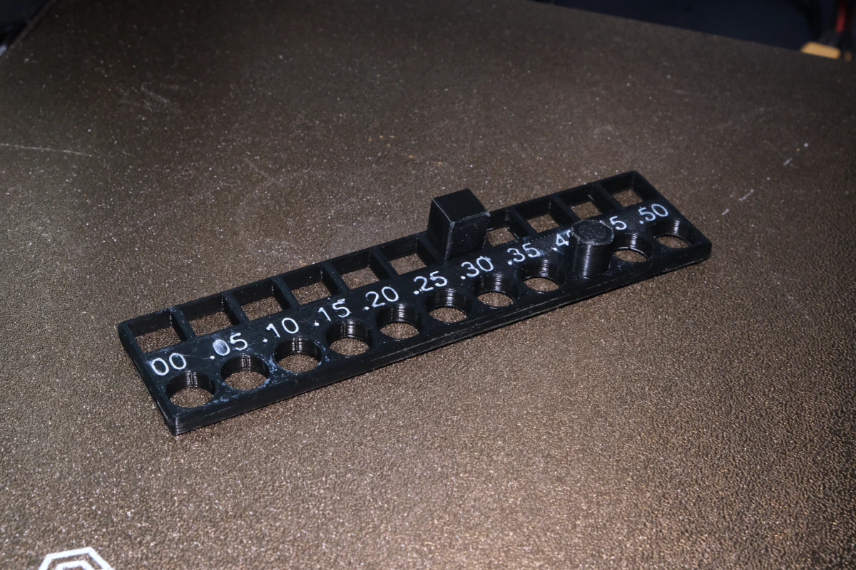 A tool to test the tolerance of my printer