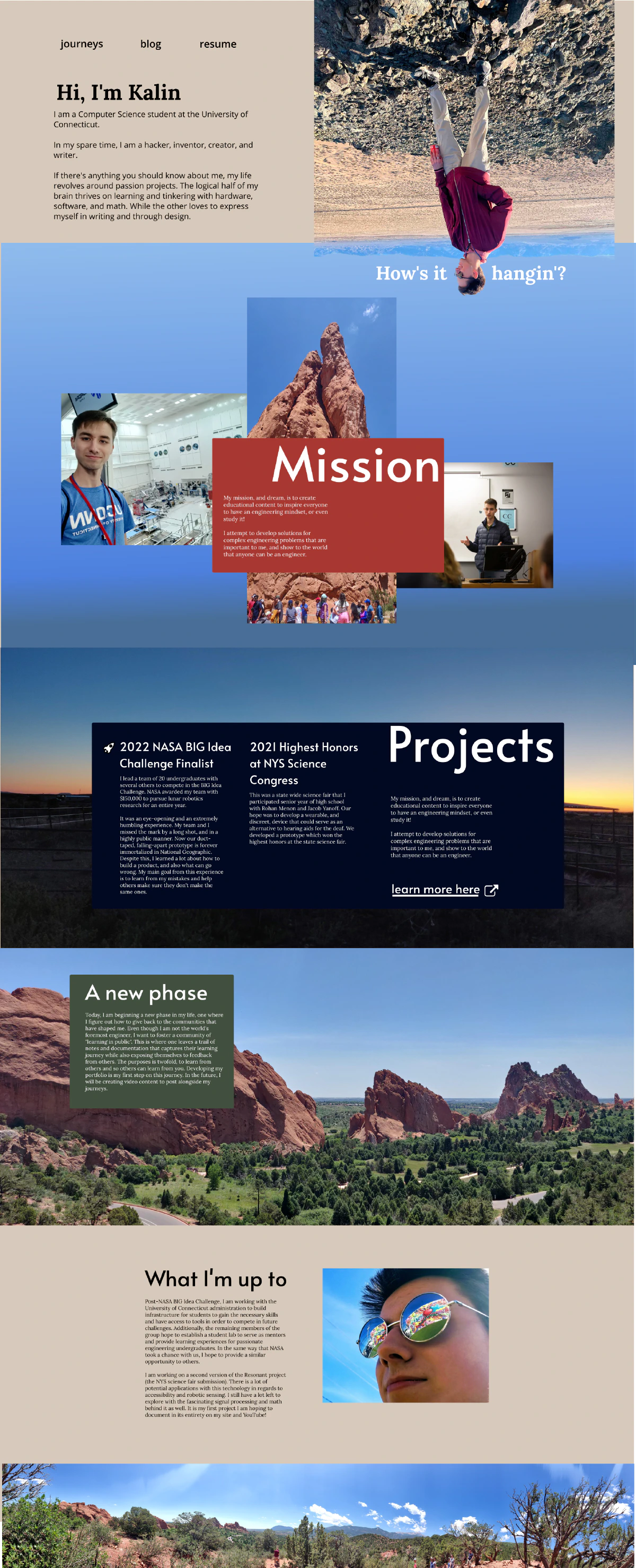 New web page